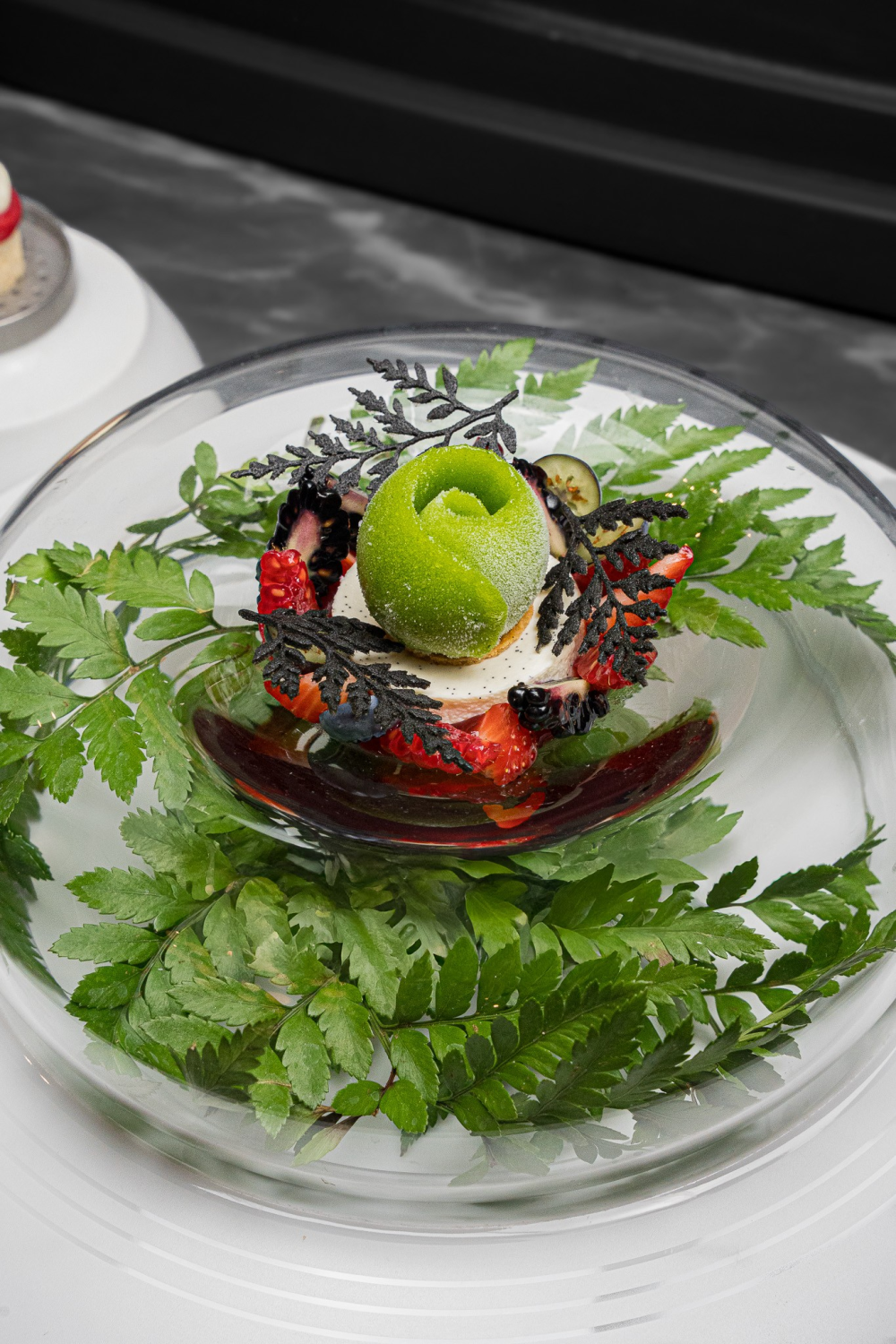 Red on green: summer fruits